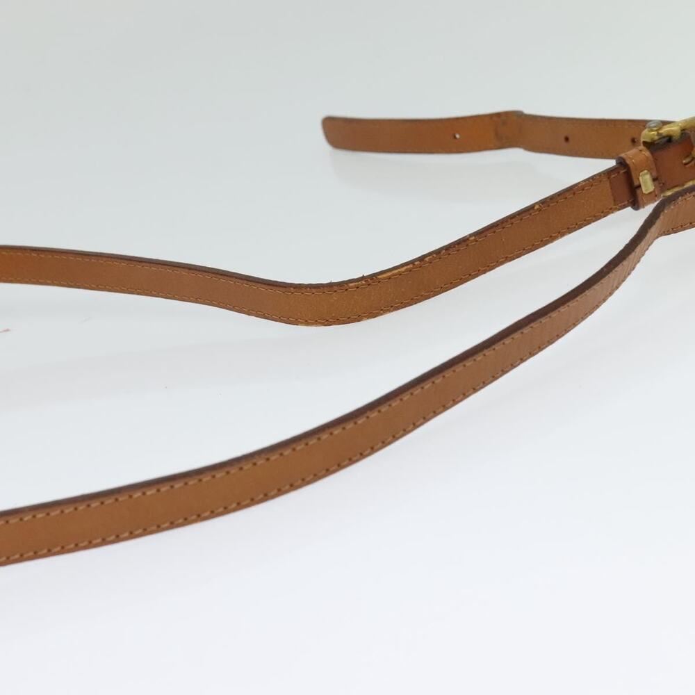CELINE Macadam Canvas Shoulder Bag Pvc Leather Beige Gold - Picture 7 of 12